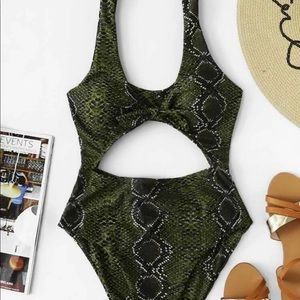 Snakeskin swimsuit